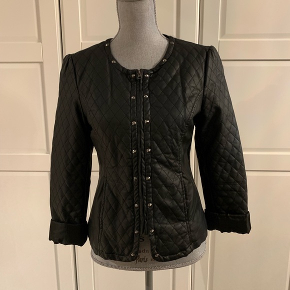 Faux Leather Jacker - Picture 4 of 9